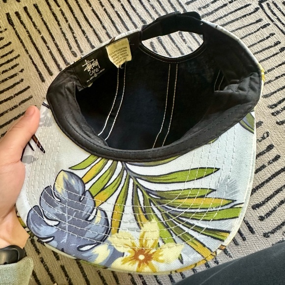 Stussy Floral Pattern 5 Panel Hat - Picture 5 of 6